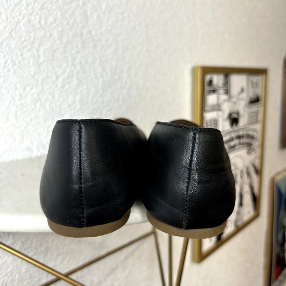Madewell The Cory Ballet Flat Womens Size 9.5 Black Leather Round Toe Comfort - Picture 9 of 10